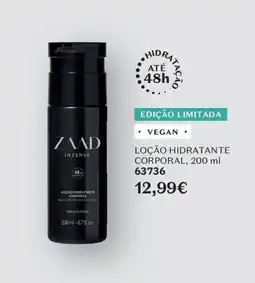 O Boticário Zaad intense loção hidratante corporal promoção