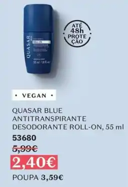 O Boticário Quasar blue antitranspirante desodorante roll-on promoção