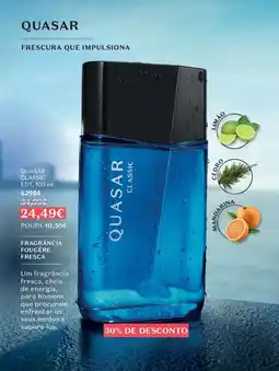 O Boticário Quasar classic edt promoção