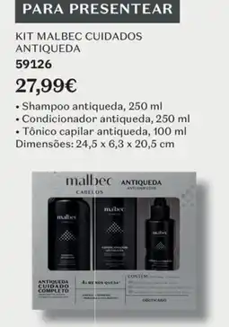 O Boticário Malbec cuidados antiqueda promoção