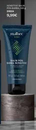 O Boticário Sensitive balm pós-barba, promoção