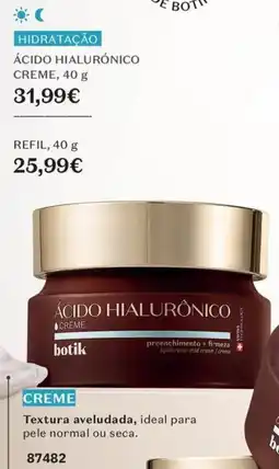 O Boticário ácido hialurônico creme botik promoção
