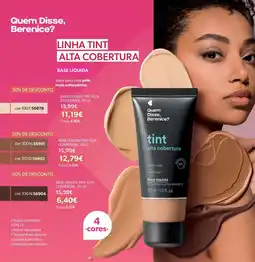 O Boticário tint alta cobertura promoção