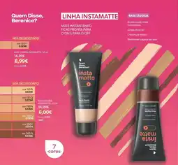 O Boticário Base líquida instamatte, promoção