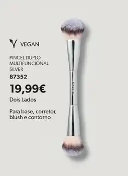 O Boticário Pincel duplo multifuncional silver promoção