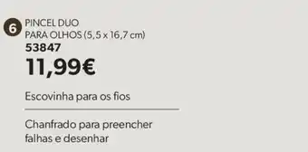 O Boticário Pincel duo para olhos promoção