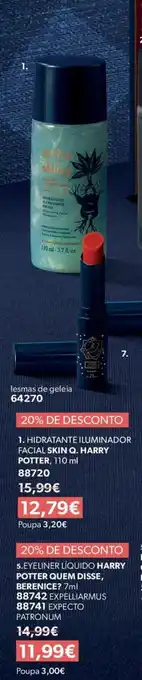 O Boticário Hidratante iluminador facial skin q. harry potter promoção