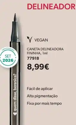O Boticário Caneta delineadora fininha, promoção