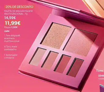 O Boticário Paleta de maquilhagem multifuncional promoção