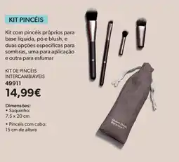 O Boticário Kit pincéis intercambiáveis promoção