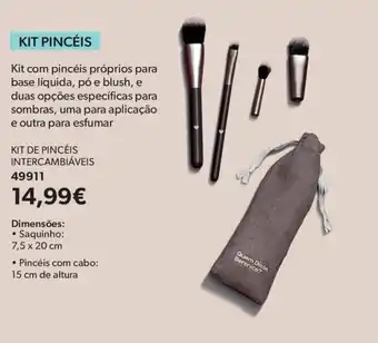 O Boticário Kit pincéis intercambiáveis promoção