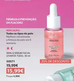 O Boticário Skin.q sérum facial levanta tudo promoção