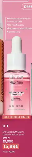 O Boticário skin.q sérum facial levanta tudo promoção
