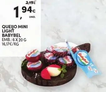 Continente Queijo Mini Babybel Light 6x20g promoção