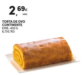 Continente Torta de Ovo Continente 400g promoção
