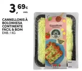 Continente Canellonis à Bolonhesa Continente Fácil & Bom 1kg promoção