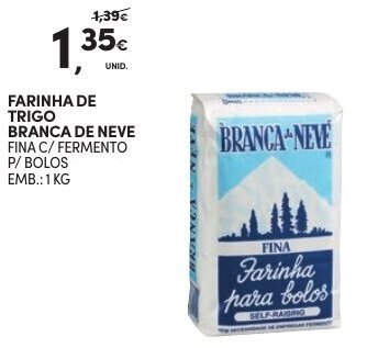 Continente Farinha de Trigo Branca de Neve 1kg promoção