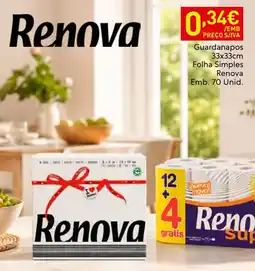 Recheio Renova guardanapos promoção