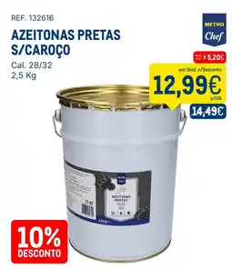 Makro Azeitonas pretas s/caroço promoção