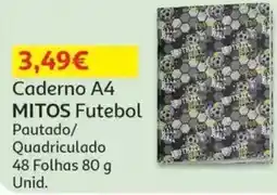 Auchan Caderno A4 MITOS Futebol promoção