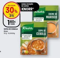 Intermarché Sopa de cebola knorr promoção
