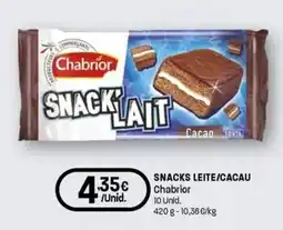 Intermarché Snacks leite/cacau chabrior promoção
