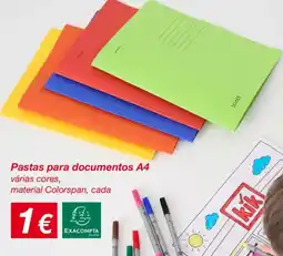 kik Pastas para documentos A4 várias cores, promoção
