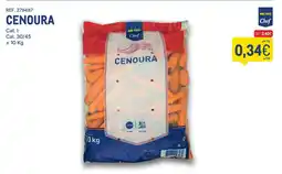 Makro Cenoura metro chef promoção