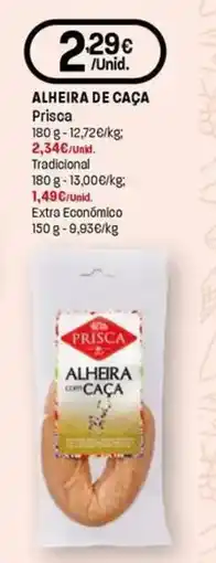 Intermarché Alheira de caça prisca promoção