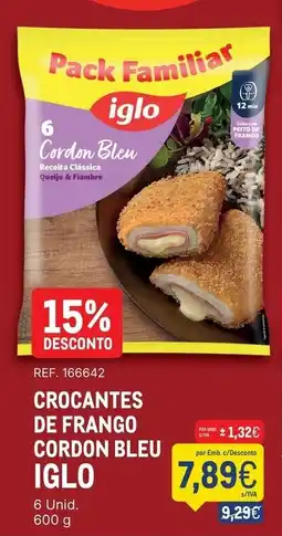 Makro Crocantes de frango cordon bleu iglo promoção