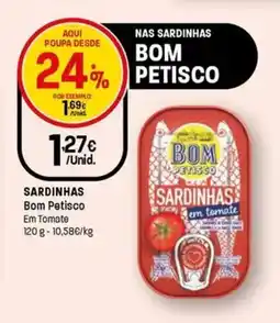 Intermarché Sardinhas bom petisco em tomate promoção