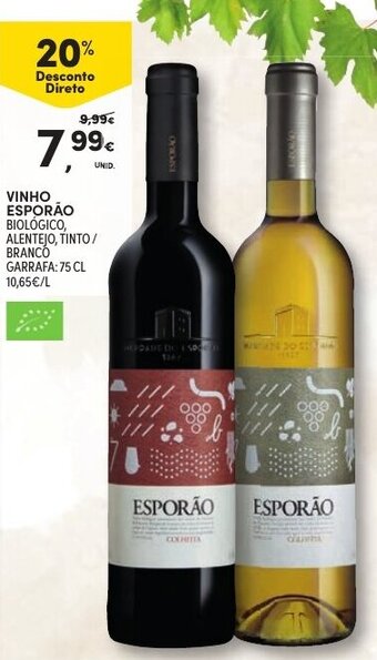 Continente Vinho Esporão 75cl promoção
