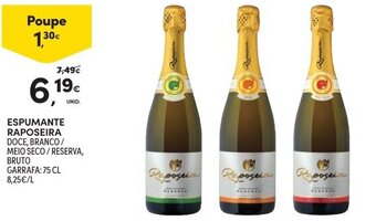 Continente Espumante Raposeira 75cl promoção