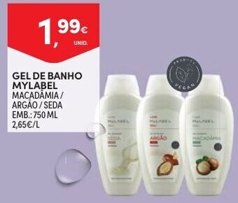 Continente Gel de Banho MyLabel 750ml promoção