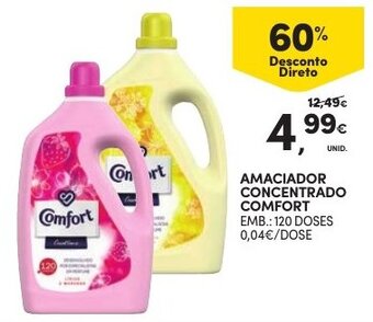 Continente Amaciador Concentrado Comfort 120 doses promoção
