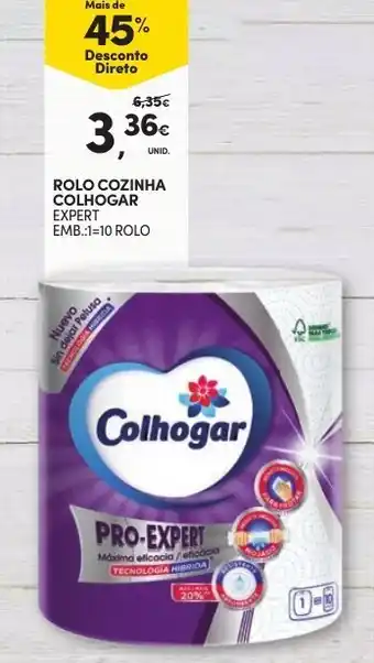 Continente Rolo Cozinha Pro-Expert Colhogar 1=10 rolos promoção