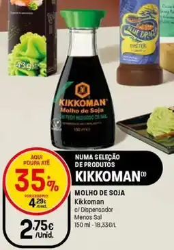 Intermarché Molho de soja kikkoman promoção
