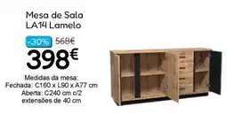 Hiper Centro do Móvel Mesa de Sala LA14 Lamelo promoção