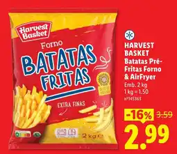 Lidl harvest basket batatas pré-fritas forno & airfryer promoção