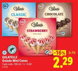 Lidl gelatelli gelado mini cones promoção