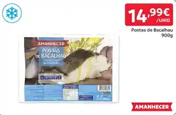 Amanhecer Postas de bacalhau promoção