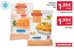 Amanhecer batata frita palitos finos promoção
