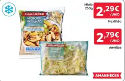 Amanhecer miolo de mexilhão amanhecer promoção