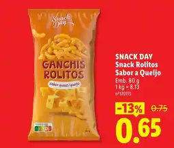 Lidl Snack Day Ganchis Rolitos Sabor a Queijo promoção