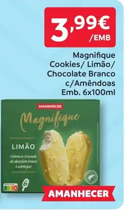 Amanhecer Magnifique cookies limão chocolate branco c/amêndoas promoção