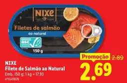 Lidl Nixe filete de salmão ao natural promoção