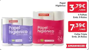 Amanhecer Papel higiênico amanhecer promoção