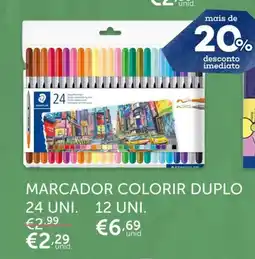 Note! Marcador colorir duplo promoção