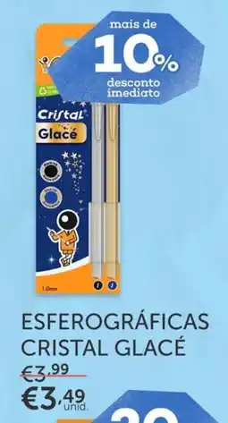 Note! Esferográficas cristal glacé promoção