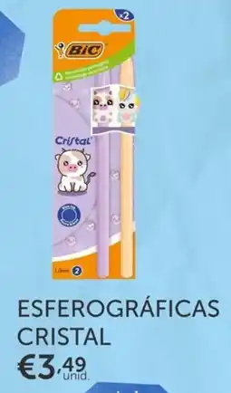 Note! Esferográficas cristal promoção